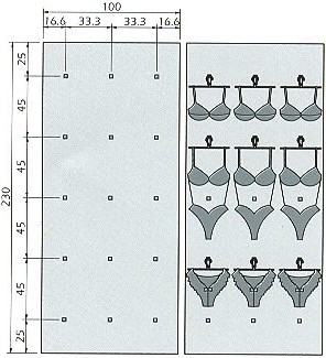 misure ergonomiche per arredo negozio intimo